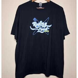🍽️ Rolling Loud “Eats” Graphic Tee – Gildan DryBlend Size XL
